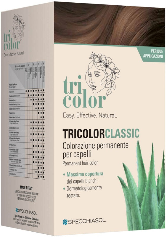 Tricolor Classic 7.71 Tabacco | Tinta Capelli Permanente | Kit 2 Dosi