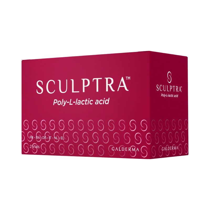Sculptra - Filler a base di acido L-polilattico - Confezione con 2 flaconi da ricostituire