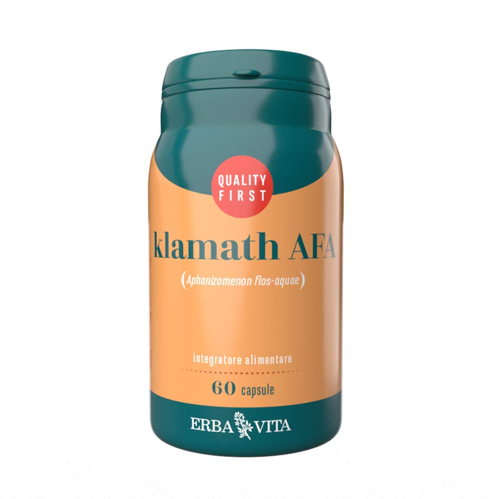 Erba Vita Monoplanta - Klamath AFA Integratore Energetico, 60 capsule