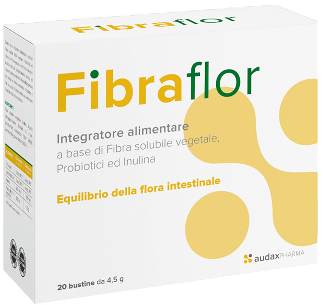 Fibraflor Integratore Per L'equilibrio Della Flora Intestinale 20 Bustine Da 4,5 Grammi