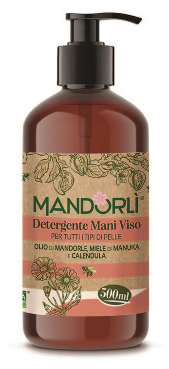 Vita Regularis Mandorlì - Detergente Mani Viso per Tutti i Tipi di Pelle, 500ml