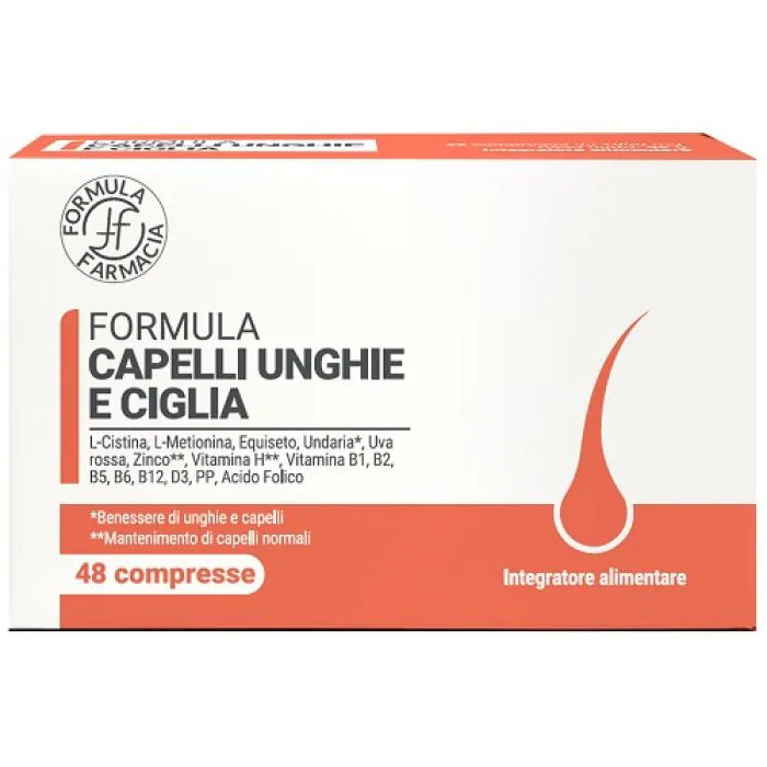 Integratore Capelli Unghie e Ciglia 48 Compresse - Formula Farmacia