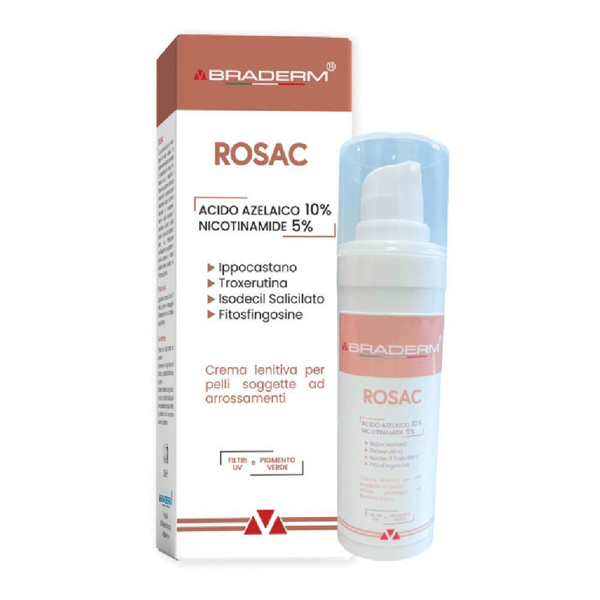 Braderm Rosac Crema Viso Lenitiva per Pelli con Rossore 30ml