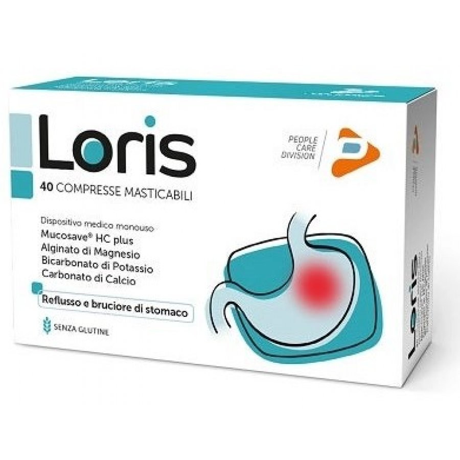 Loris - Dispositivo Medico Per Reflusso E Bruciore Di Stomaco Confezione 10 Compresse (Scadenza Prodotto 28/11/2026)