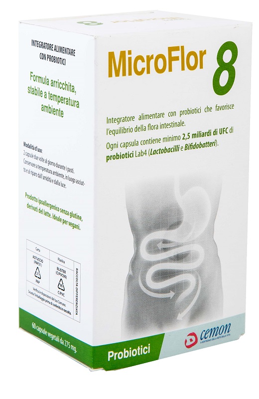Microflor 8 60 capsule vegetali no frigo — confronto prezzi