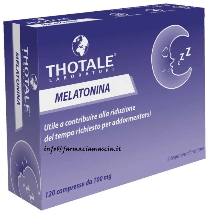 Thotale Melatonina Integratore Per Il Riposo Notturno 120 Compresse