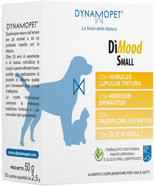 DìMood Small Alimento Complementare Per Cani e Gatti 20 Bustine 2,5 ml — confronto prezzi