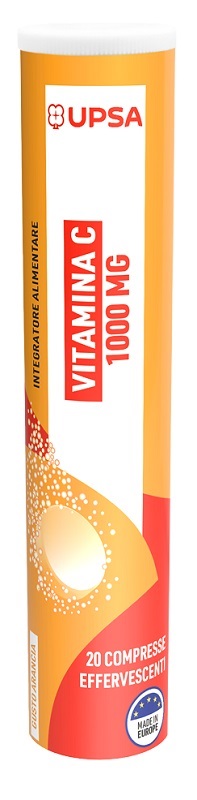 Upsa Vitality Vitamina C 1000mg Integratore Ad Azione Tonica E Per Il Sistema Immunitario 20 Compresse Effervescenti