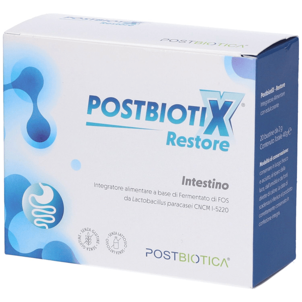 Postbiotix Restore 20 Bustine Integratore per Ripristino Microbiota e Funzione Intestinale — confronto prezzi