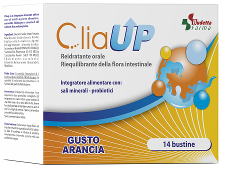 Budetta Farma Cliaup Integratore di Sali Minerali e Probiotici, 14 Bustine