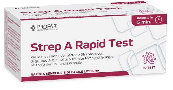 PROFAR TEST STREPTOCOCCO 10PZ