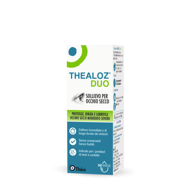 Thealoz - Duo Collirio Protettivo Lubrificante e Idratante Occhio Secco Confezione 10 Ml NPS