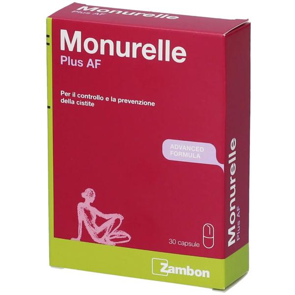 Monurelle Plus AF Dispositivo Medico per il Controllo e la Prevenzione della Cistite 30 Capsule