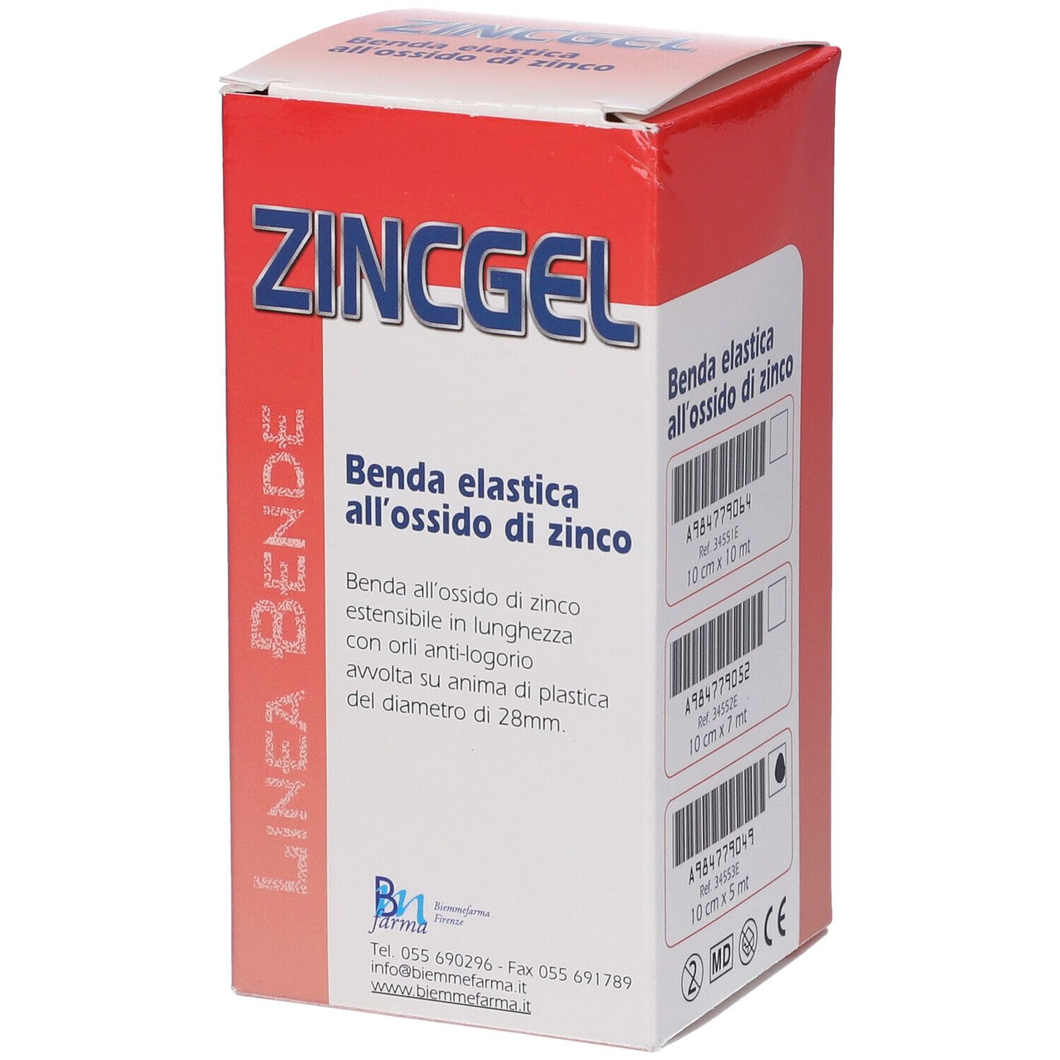 Zincgel Benda All'ossido Di Zinco 10cm X 5 Metri