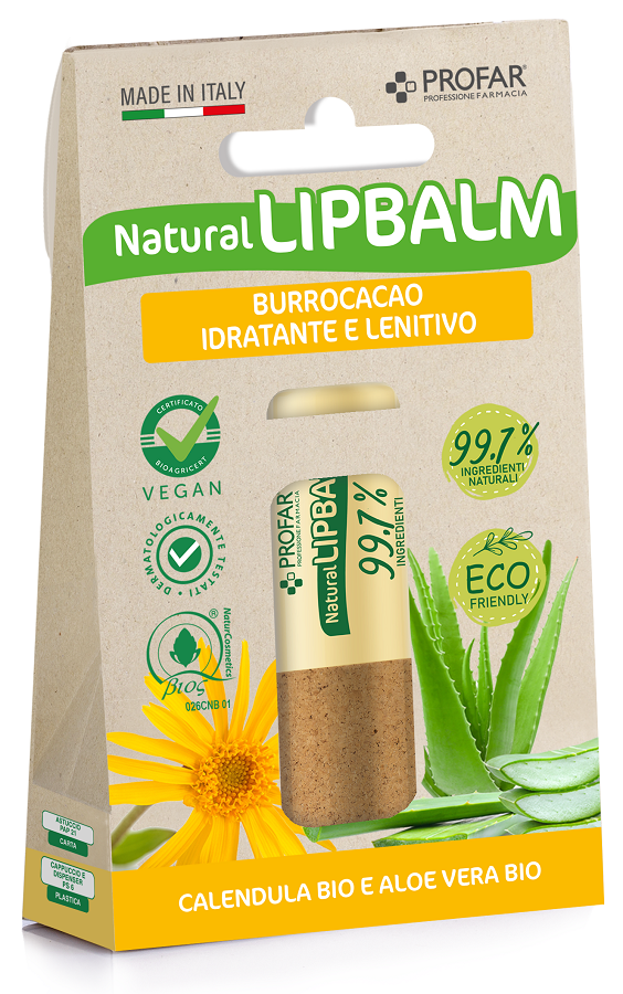 Profar Natural Lipbalm Burrocacao Idratante e Lenitivo, 5,5ml
