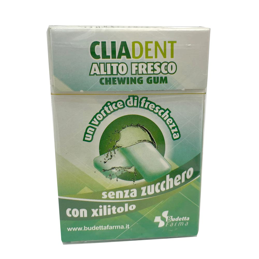 Budetta Farma Cliadent - Alito Fresco Chewing Gum Gomme con Xilitolo, 24g — confronto prezzi