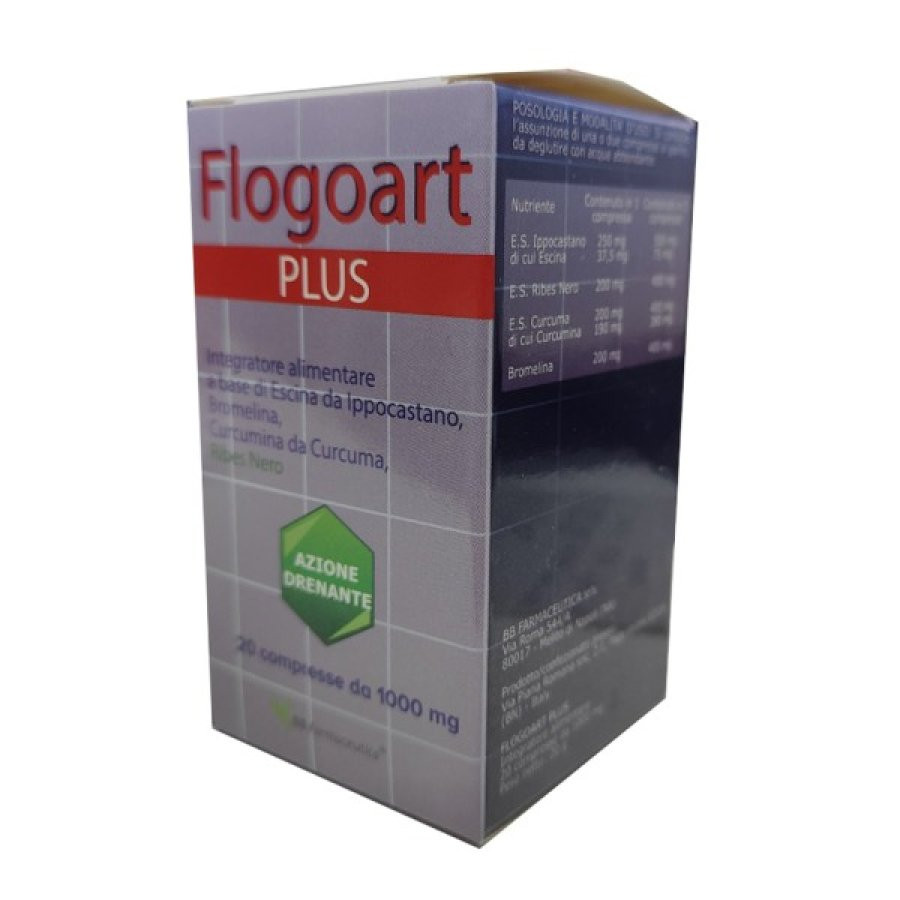Flogoart Plus Integratore Ad Azione Antiedemigena 20 Compresse