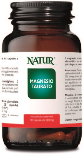 Magnesio Taurato Integratore Per Il Sistema Nervoso E Muscolare 30 Capsule