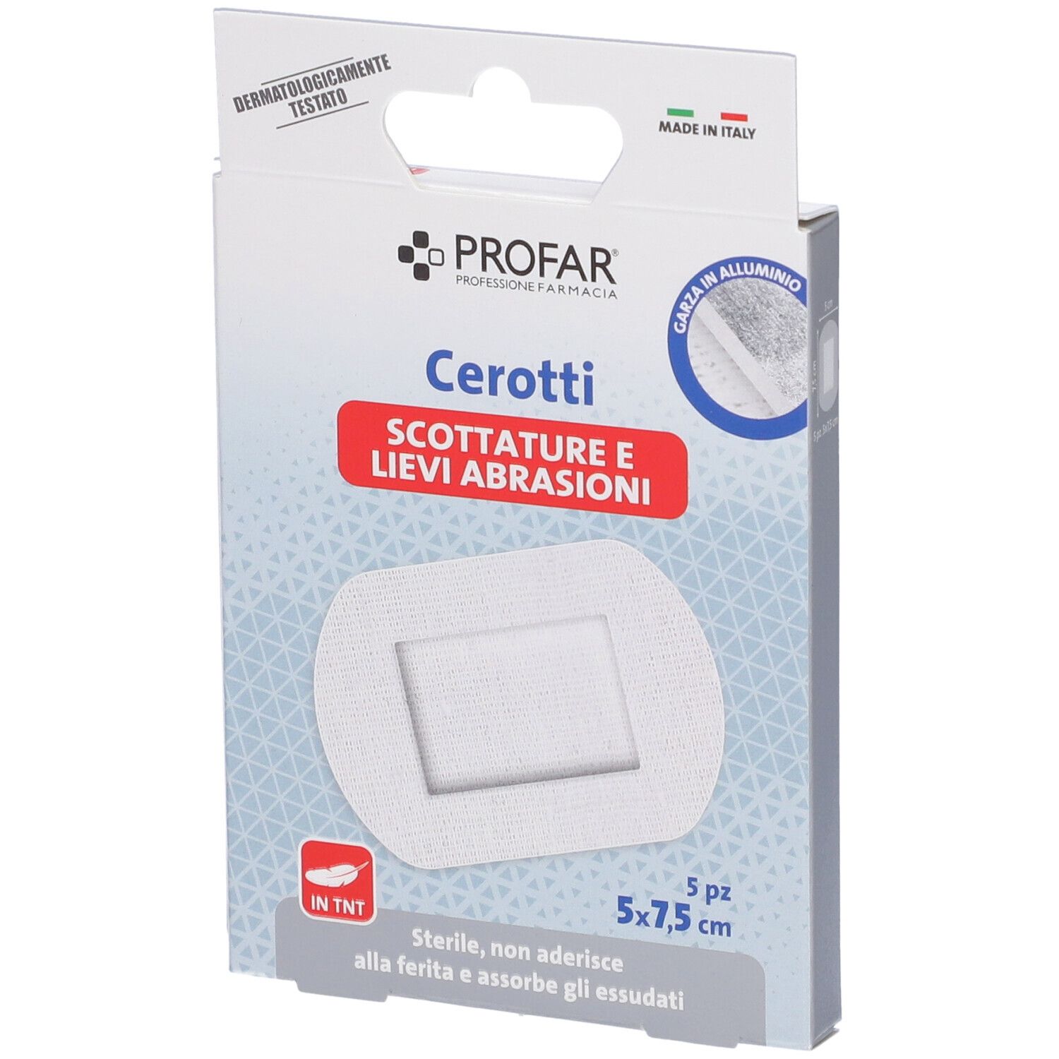 Profarm Cerotti Scottature e Lievi Abrasioni 5 x 5,75 cm Pezzi pz Cerotto — confronto prezzi