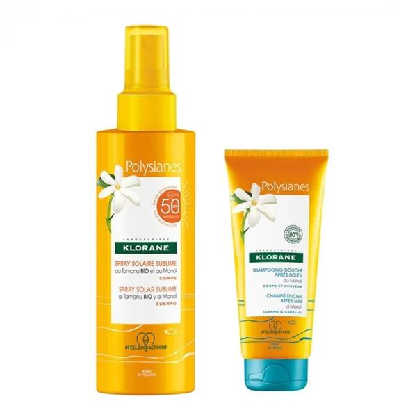 Klorane PROMO Spray Solare Sublime SPF50 200 ml + Omaggio Shampoo Doccia Doposole — confronto prezzi