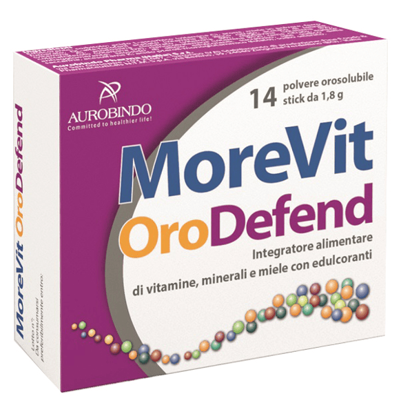 MoreVit OroDefend Integratore di Vitamina C e Vitamina D con Minerali 14 Stick Orosolubile — confronto prezzi