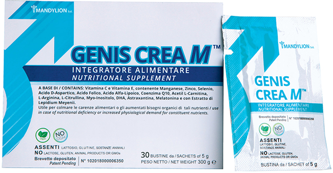 Genis Crea M 30 bustine - integratore con creatina e aminoacidi per performance muscolare