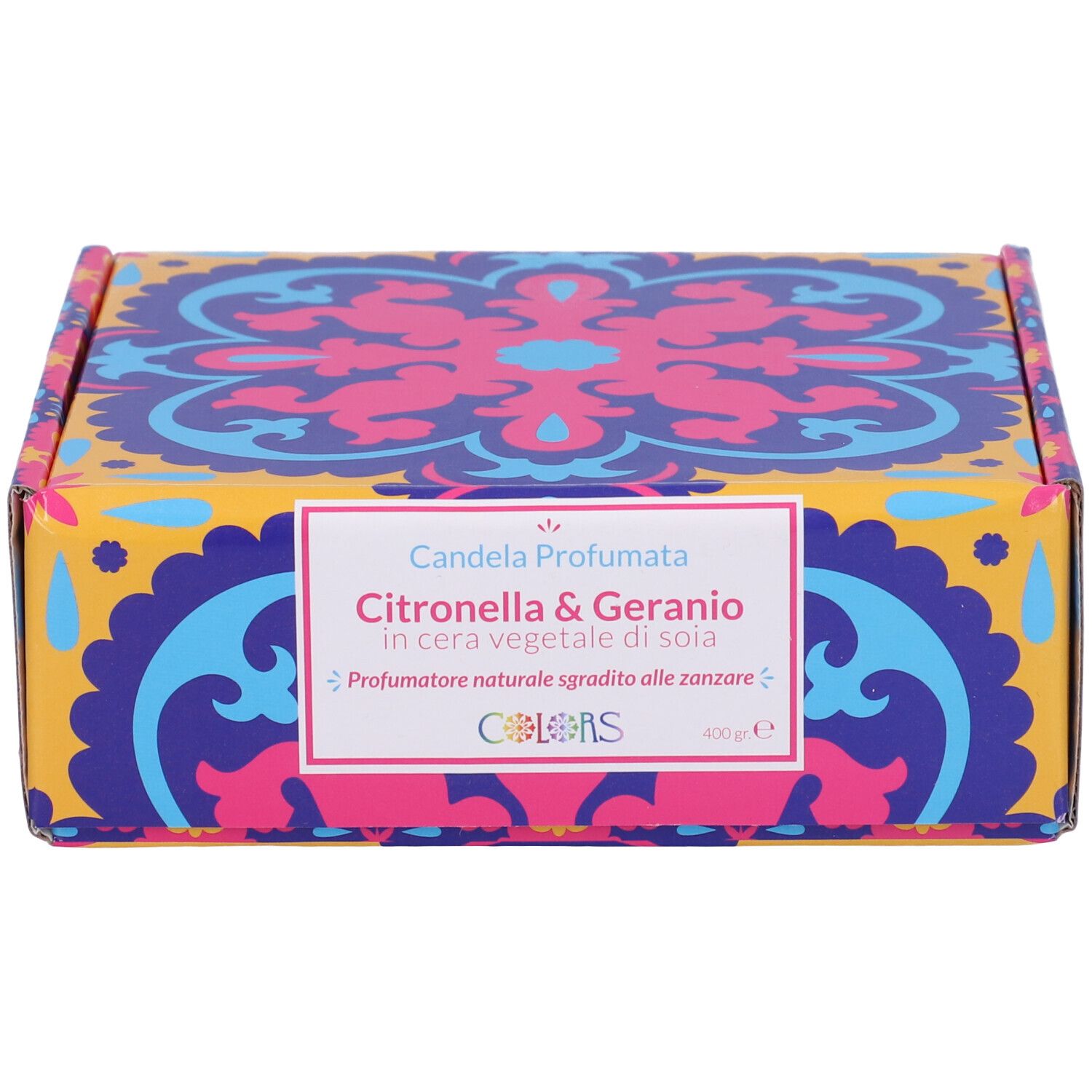 Colors Candela Profumata Citronella e Geranio 1 pz Altro