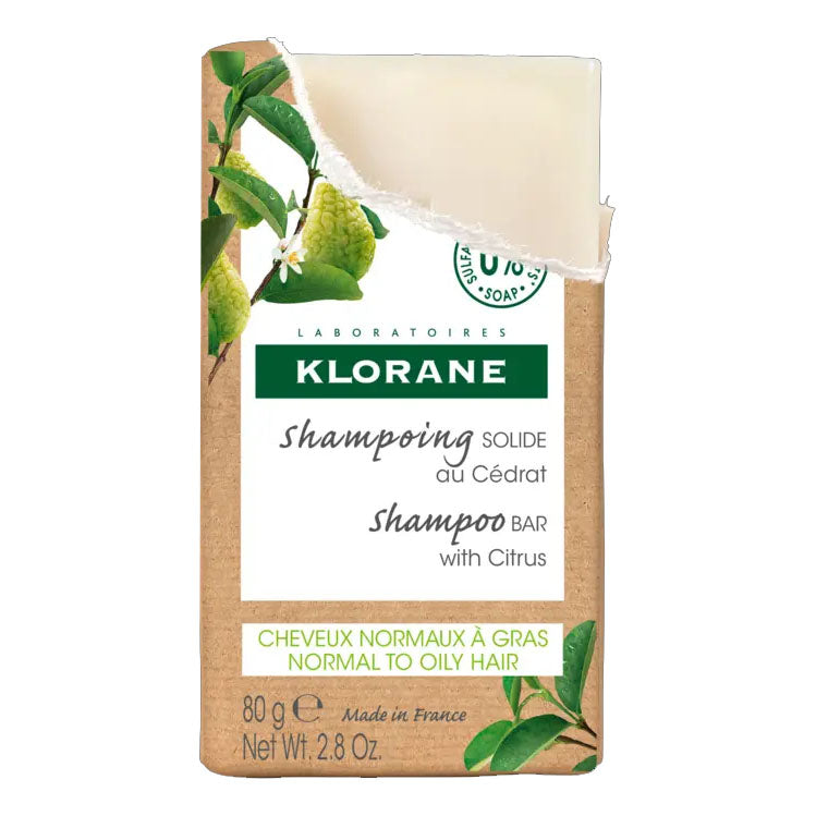 Klorane Shampoo Solido Capelli Grassi | Cedro | Duo 2x80g