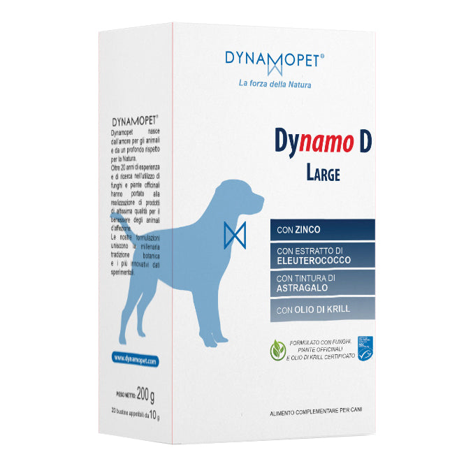 Dynamo D Large Mangime Complementare Per Cani 20 Bustine