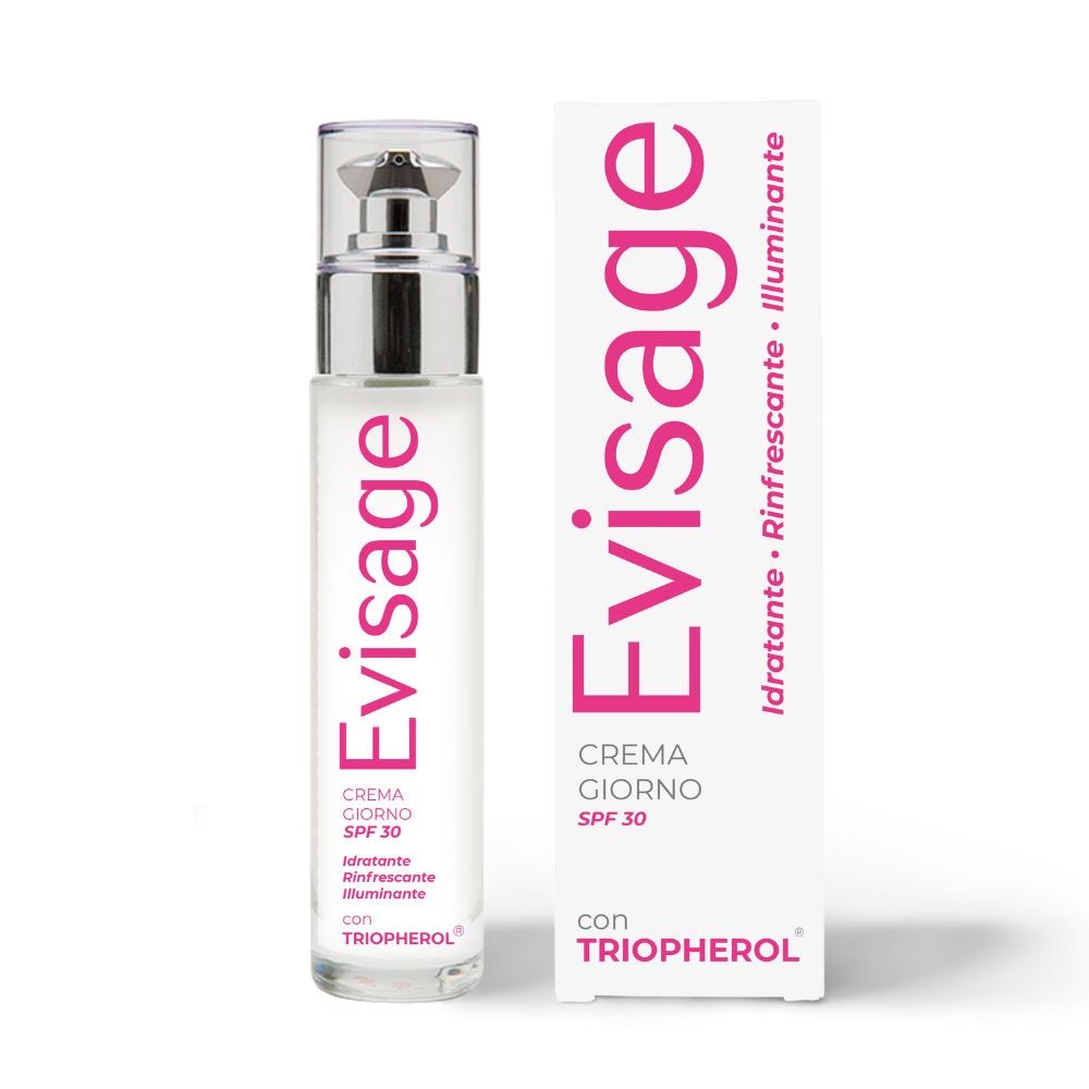 Evisage Crema Giorno SPF30 Triopherol Idratante Rinfrescante e Illuminante, 50ml