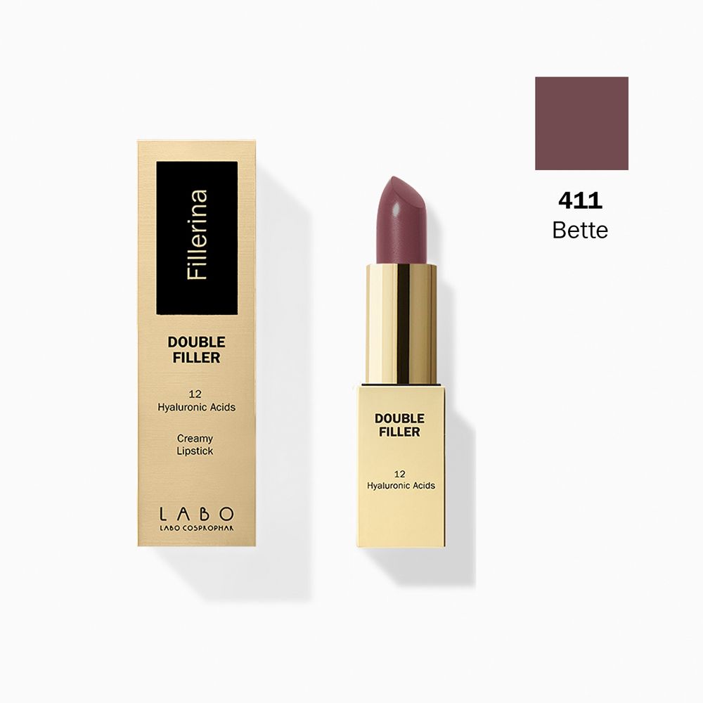 Labo Fillerina Double Filler 12 Hyaluronic Acids Creamy Rossetto Colore 411 Bette 3,5 ml
