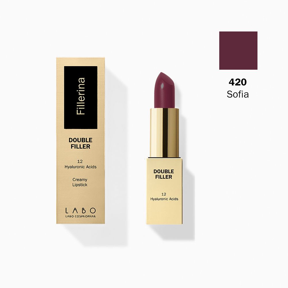 Labo Fillerina Double Filler 12 Hyaluronic Acids Creamy Rossetto Colore 420 Sofia 3,5 ml