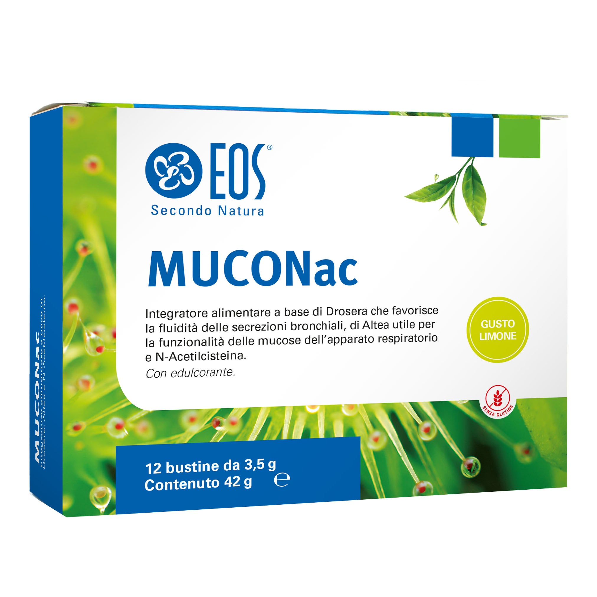 Eos Muconac Integratore Per L'apparato Respiratorio 12 Bustine