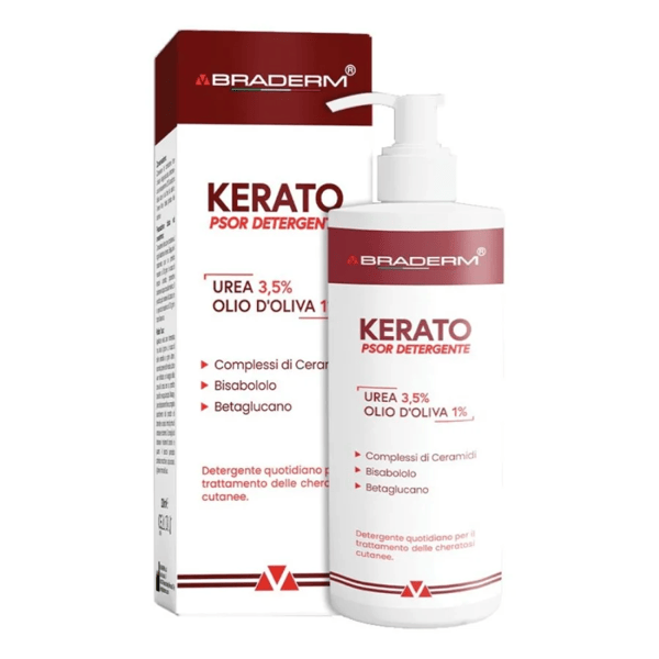 Braderm Kerato Psor Detergente Pelle Disidratata e Sensibile 400ml