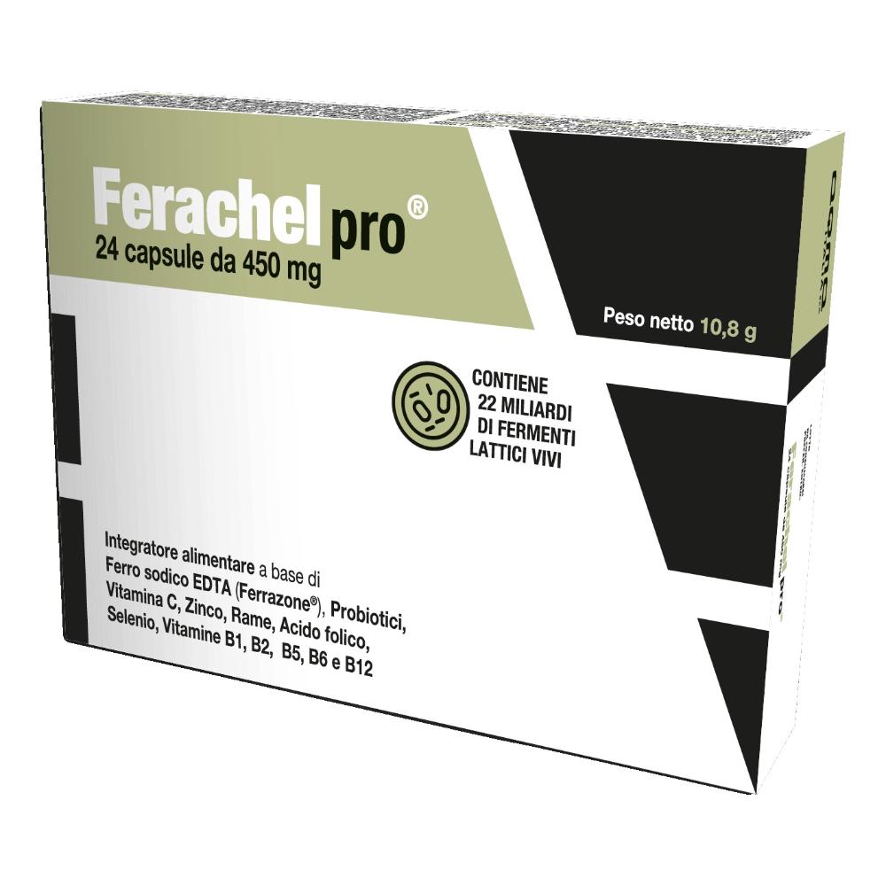 Ferachel Pro Integratore Di Ferro Con Vitamine 24 Capsule — confronto prezzi