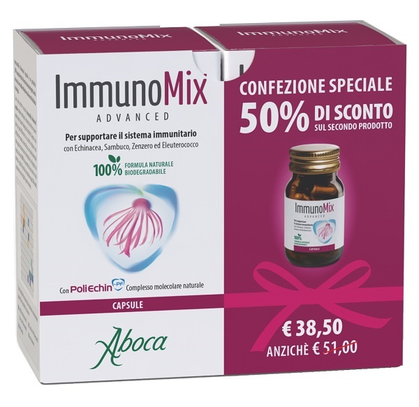 IMMUNOMIX ADVANCED 50 CAPSULE RM CONFEZIONE SPECIALE 2 PEZZI