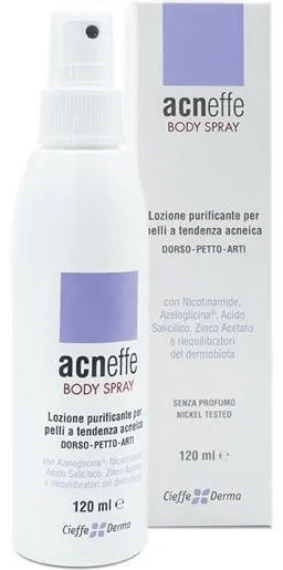 Acneffe Body Spray Trattamento corpo per pelli acneiche 120 ml