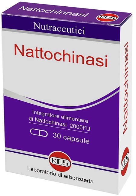 Nattochinasi 2000 FU Integratore per Circolazione e Benessere Cardiovascolare 30 Capsule
