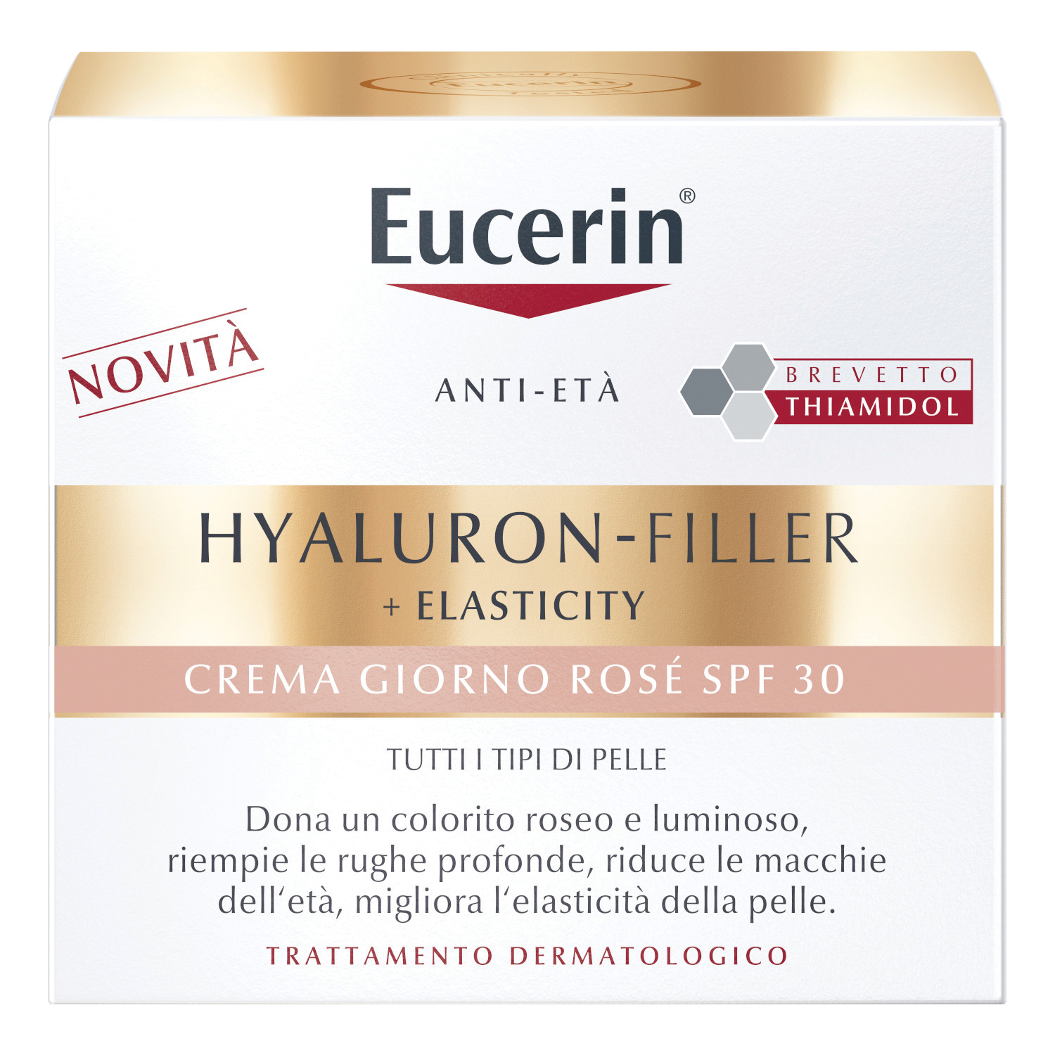 Eucerin hyaluron filler + elasticity crema giorno rose spf30 50 ml
