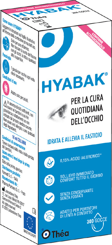 HYABAK SOLUZIONE OFTALMICA10ML
