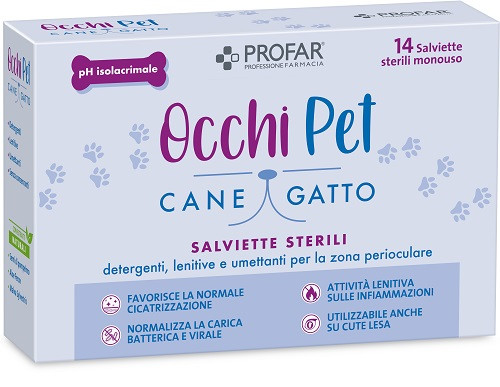 Profar Occhi Pet Salviette Zona Perioculare Cane e Gatto, 14 salviette — confronto prezzi