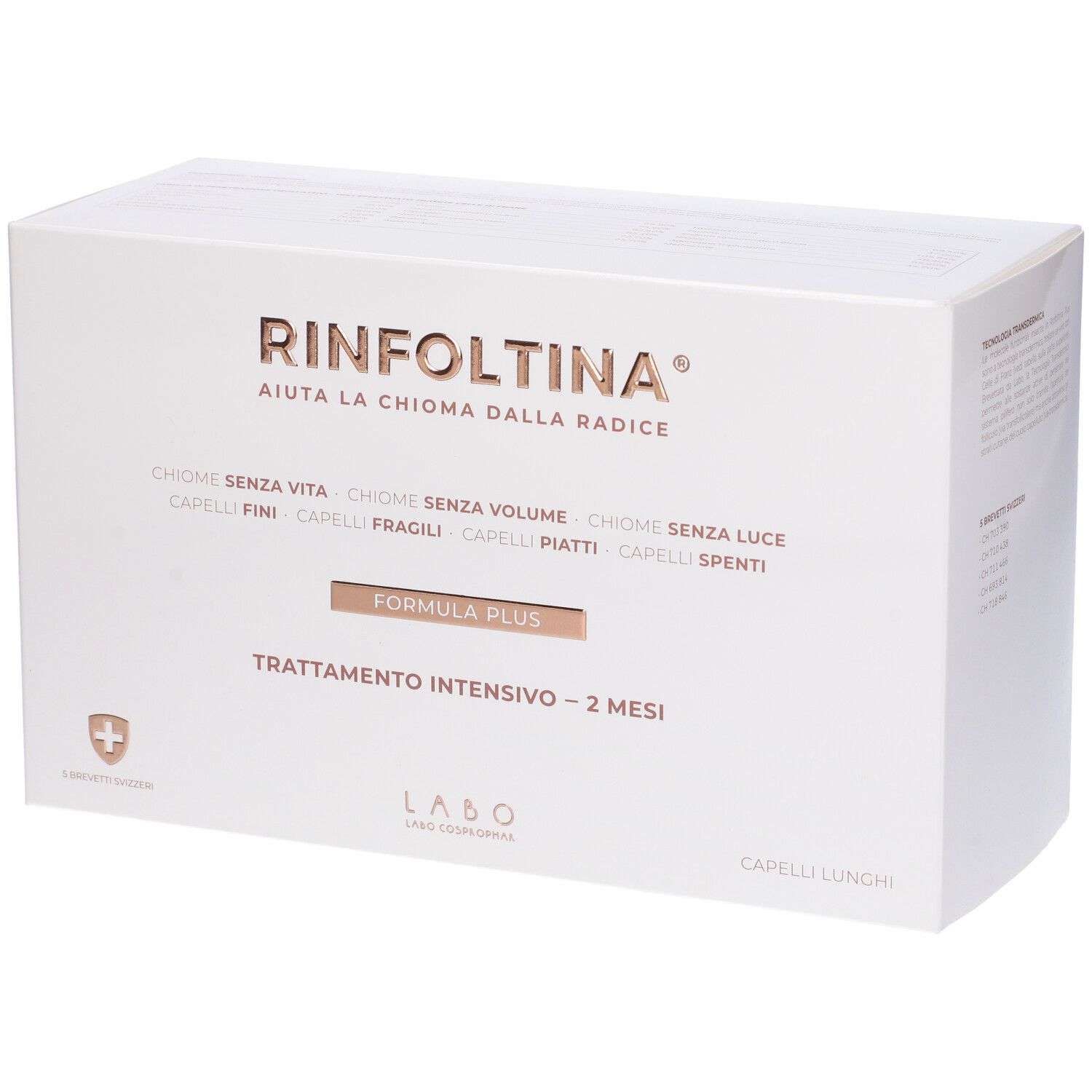 LABO Rinfoltina Plus Trattamento Intensivo Capelli Lunghi 40 Fiale 140 ml