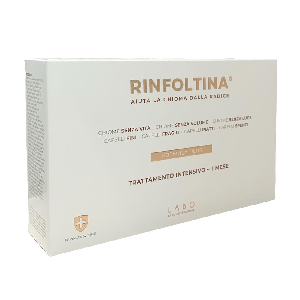 Labo Suisse Rinfoltina - Plus Trattamento Intensivo Capelli Medi, 20 fiale