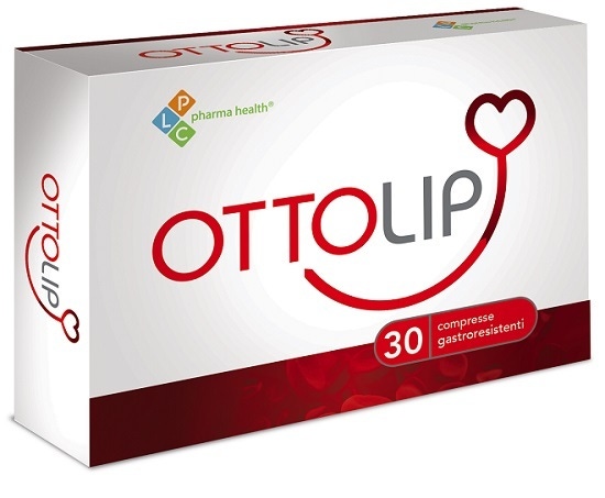 PLC Pharma Health Ottolip 30 compresse - Integratore per il controllo del colesterolo, 30 g