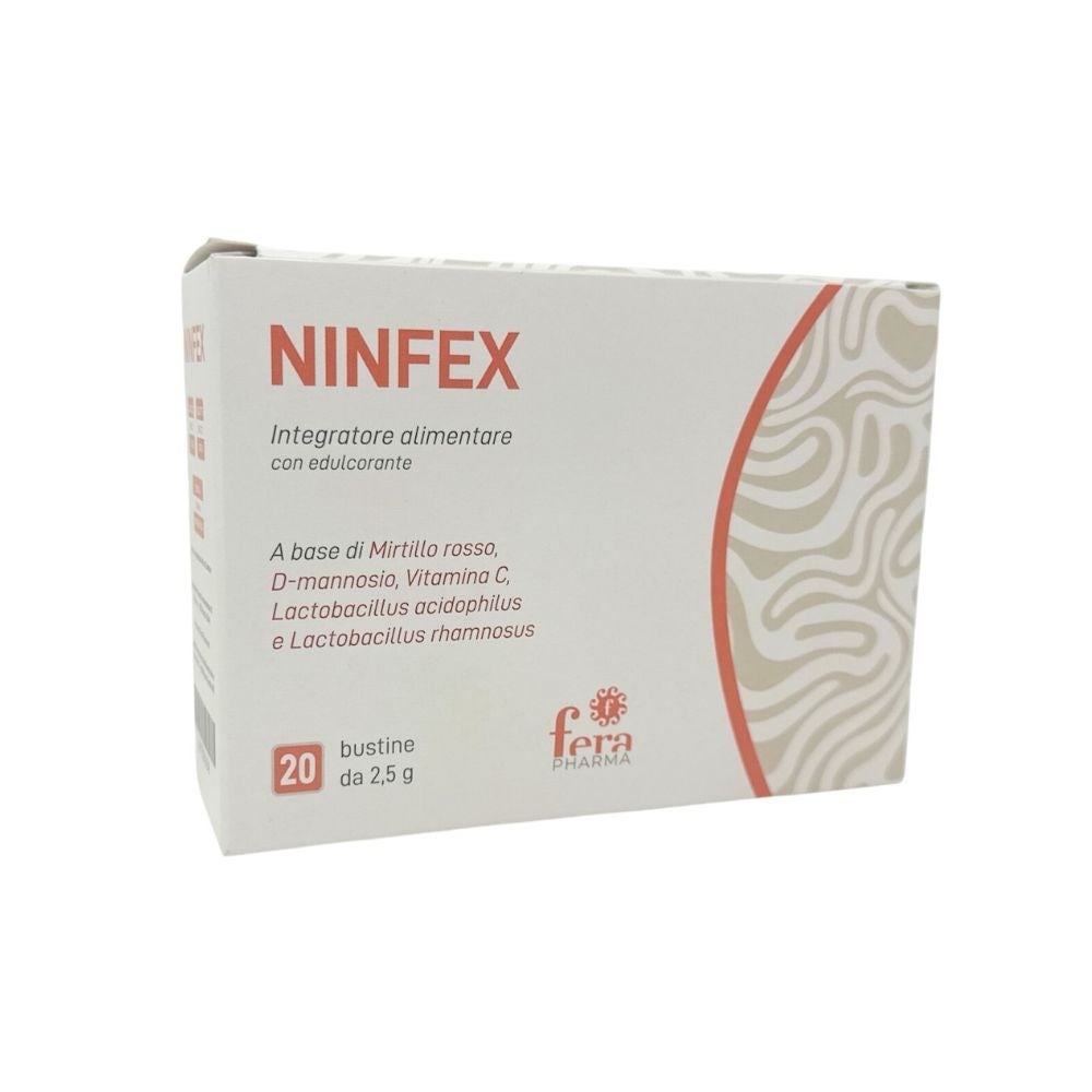Fera Pharma Ninfex Integratore di D-mannosio, 20 Bustine