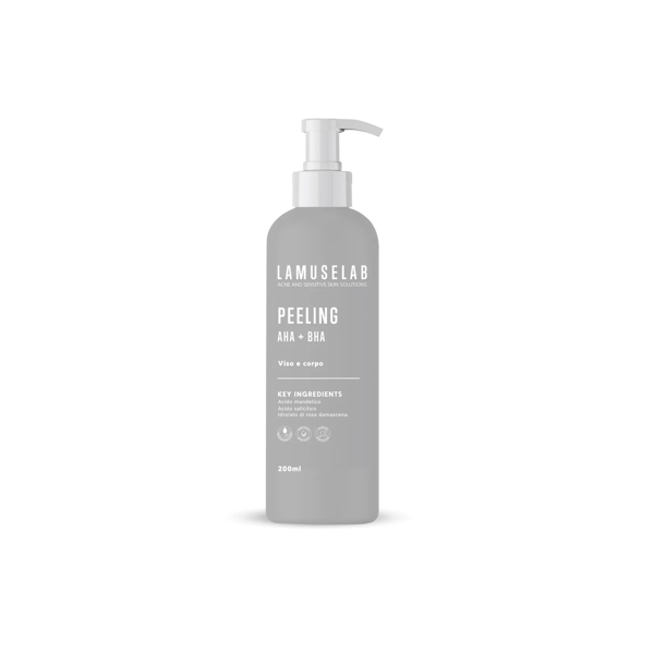 LAMUSELAB Peeling AHA-BHA Viso e Corpo 200 ml