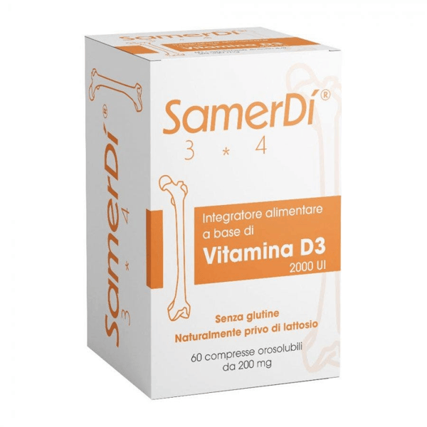 Samerdì Integratore Vitamina D3 per le Ossa 60 Compresse