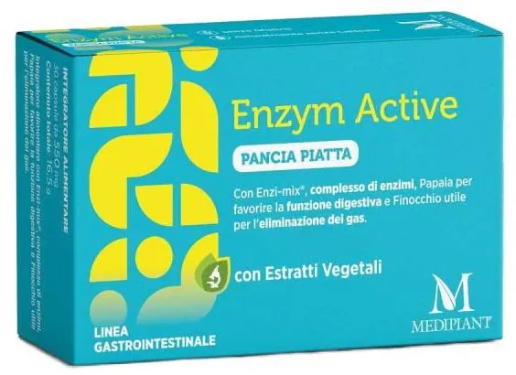 Enzym Active Pancia Piatta Integratore Per La Funzione Digestiva 30 Capsule