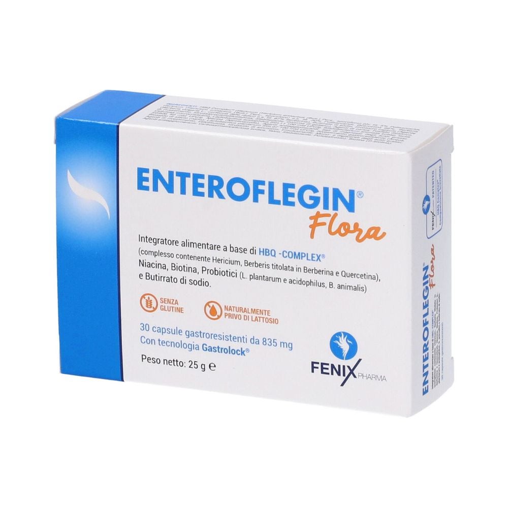 Fenix Pharma Enteroflegin Flora Integratore Equilibrio Intestinale, 30 capsule — confronto prezzi