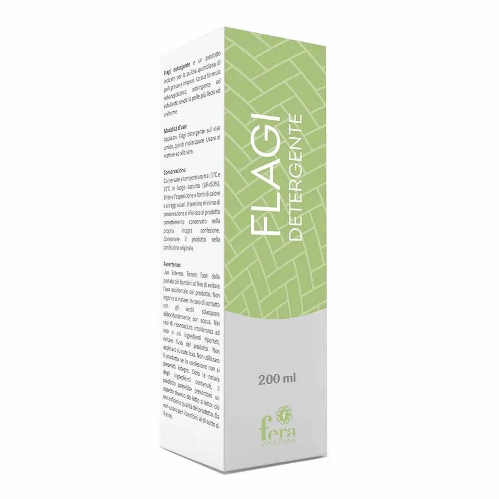 Fera Pharma Flagi Detergente Viso Pelli Grasse e Impure, 200ml — confronto prezzi